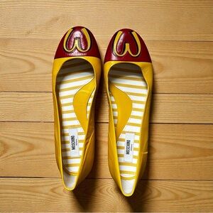 Moschino McDonald’s Leather Ballet Flats Shoes Size 37